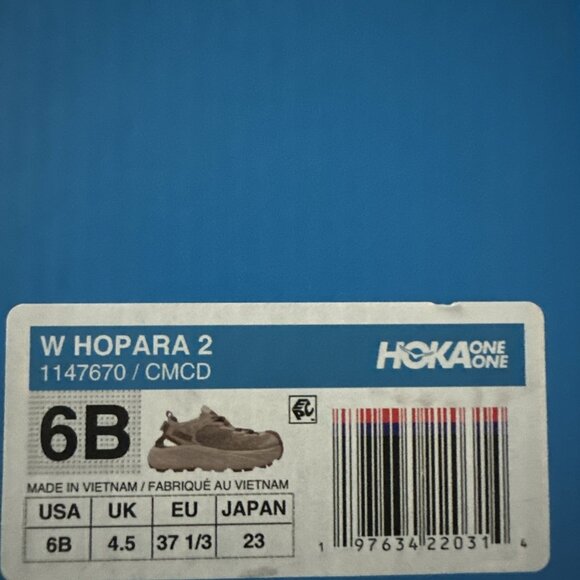 NEW Hoka One One Womens Hopara 2 Sandals Size 6B Hiking Quick Dry Trail Shoe - Picture 2 of 8